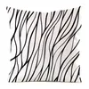 베개 흑백 질감 커버 현대 미니멀리스트 스타일 던지기 케이스 18x18 인치 기하학적 인쇄 덮개