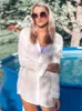 Maillots de bain pour femmes WeHello-Couverture de plage pour femmes Bikini Protection solaire Blanc Tight Top Sexy Summer Outfit Maillot de bain Casual