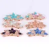 Hårklämmor Fashion Crystal Flower Clip Hairpins For Women Rhinestone Bow Knot Barrette Hairgrips Tillbehör