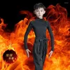 Stage Wear 2024 Kids Boy Latin Dance Costumes Children Long Sleeve V-Neck Ballroom Training Clothes Cha Rumba Dancewear S-2XL