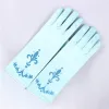 Cosplay princess gloves for kids children girls printing satin gloves for Party Christmas Halloween 9 colors A-860 BJ