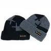 Зимние шапки-бини, комплект с шарфом, теплая вязаная шапка с черепом, утепленная шапка для шеи с толстой флисовой подкладкой и для мужчин и женщин 240113