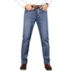 2940 Herren Frühling und Herbst Klassiker Hose Gerade Business Blau Schwarz Jeans Elastisch Slim Fit Casual Arbeit 240113