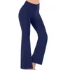 Calças femininas moda treino perna larga mulheres cintura alta yoga fitness bolsos finos leggings flare calças senhoras sólido y2k roupas cinza