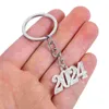 Chaveiros 2024 Keychain Mochila Correntes Bulk Bling para Mulheres Carteira Decorativa Bolsa Pingente Anel Durante