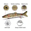 3Pieces Fishing Lure 165mm 40g 5 Artificial Hard Bait Lifelike Swimbait Sinking Tackle 240113