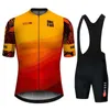 Bike Jersey Set Team Kbora Bisiklet Giyim Yaz Kısa Kollu Takım Erkek Üst ve Alt Önlük Şort Kiti 240113