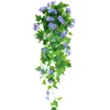 Fiori decorativi fiore di pianta finta impermeabile attraente bella durevole gloria mattutina simulazione casa artificiale