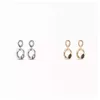 Modemerk sieraden oorbellen Spaanse Unode50 dubbele ring kristal met een high-end gevoel voor vrouwelijk niche-ontwerp