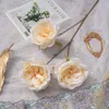 Simulation of 3 Austin Rose Bundles Wedding Decoration Home Ornaments Photographing Rose Simulation Fake Flower Props YG