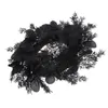 Decorative Flowers Halloween Wreath Decoration Leaves Garland Gothic Decor