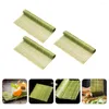 Dinnerware Sets 3pcs Household Sushi Rolling Mats Bamboo Rollers DIY Supplies