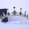 Fasce per capelli DIEZI Lusso Elegante Viola Rosa Rossa Corona di cristallo Accessori per capelli Tiara Donna Festa Strass Corona nuziale Nuovi gioielli per capelli