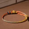 Braccialetti con ciondoli Bracciale colorato intrecciato a mano Corda Drago Cotone Etnico Originale Letteratura femminile Accessorio fai da te