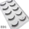 27 Style 5 paires 10/50/100 boîtes naturel 3D vison Faux Cils maquillage Faux Cils Faux Cils maquillage beauté Maquiagem 240113