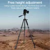 Tripodlar CIMAPRO CB-3 Kamera Cep Telefonu Tripod 66.9in Projektör Kamera Teleskop Işığı Stand Evrensel Seyahat Taşınabilir Fotoğraf Stand240115