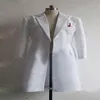 Steins Gate Okabe Rintarou Trajes Cosplay Casaco Longo Jaqueta Branca costume214U