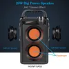 Alto -falantes Topador de 20w Alto -falante Bluetooth portátil Subwoofer sem fio portátil Subwoofer Big Party Speaks Support FM Radio Remote Control