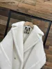 MaxMaras Coat Teddy Bear Dames Cashmere Coats Wol Winter 2024 Nieuwe Autumnwinter Star Style Milk White Fur Deeltjes Kamel Fleece