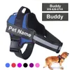 Dog Harness Reflective Breathable Adjustable Pet Harness For Dog Vest ID Custom Patch Outdoor Walking Dog Supplies 240115