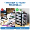 Storage Boxes Bins Organizer Desk with Drawers Organizing Stackable Storage Bins Transparent Cabinet for Makeupvaiduryd