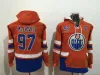 Maillot de hockey personnalisé hommes femmes jeunes Edmonton''Oilers''97 Connor McDavid Edmonton Oilers Sweat à capuche 29 Leon Draisaitl 44 Zack Kassian 99 Wayne Gretzky