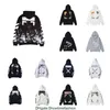 Erkek Hoodies Sweatshirt Kapalı Stil Moda Kazak Boyalı Ok Crow Stripe Hoodie ve T-Shirts Offs 2024 Siyah Beyaz X8um