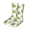 Chaussettes pour hommes drôles émoticônes d'avocat hommes femmes heureux fruits tropicaux nouveauté printemps été automne hiver cadeau