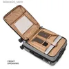 Resväskor Nya 2024Inch rullande bagage med bärbar dator Business Travel Suitcase Case Men Universal Wheel Trolley PC Box Trolley Bagage Q240115