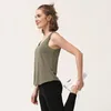 Yoga-outfits elastische shirts mouwloze gewas-top fitness sportvrouw sportschool draaglopend oefening kleding
