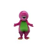 2019 high quality Profession Barney Dinosaur Mascot Costumes Halloween Cartoon Adult Size Fancy Dress238d