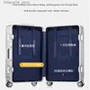 Suitcases 100% Aluminum-Magnesium Alloy Trolley Case Luggage Boarding Suitcases With Wheels Free Shipping 20 24 26 29 Inch Promotion Q240115