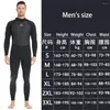 Kvinnors badkläder 3mm neopren Wetsuit en stycke långärmad varma mäns snorkling surfing baddräkt solskyddsmedel vattensporter svart