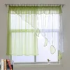 QN1903 Fashion Irregular Design With Pendant Excellent Tulle Window Curtain For Livingroom Kitchen Balcony 1PCS 240115