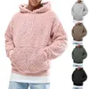 Sweats à capuche pour hommes 2024 Mens peluche Hooden pull loisirs à manches longues à capuche mâle poche sweat automne hiver haut vêtements Moletom Feminino