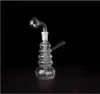 Mini Booreilanden Glazen Waterpijpen Waterpijpen Kleine Rook Pijp Recycler Dab Rigs Bong met 10mm Glazen Banger