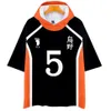 Anime Haikyuu Mit Kapuze T Hemd Männer Karasuno Gymnasium Hinata Shoyo Kageyama Tobio Kurzarm Lustige T-shirt Cosplay Kostüm266C