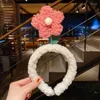 Hårtillbehör Söt blomma Lammull Hårband Kids Lovely Bear Animal Ear Headband Cosplay Ornament Band Fashion