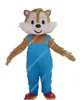 Performance pantalon bleu écureuil mascotte Costume Simulation personnage de dessin animé tenues costume adultes taille tenue unisexe anniversaire noël carnaval déguisements