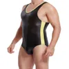 Mannen Rekbare Worstelen Singlet Gym Outfit Sexy Ondergoed Bodysuit Sport Badmode Mannen Body Shaper Turnpakje Unitard263S