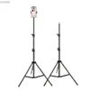 Tripods Light Stand Photography Tripod مع 1/4 المسمار لـ Softbox LED Ring Light Phone Camera Level Level