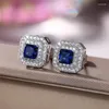 Stud Oorbellen Bling Zirconia Voor Vrouwen 4 Kleuren Beschikbaar Prachtige Bruid Bruiloft Accessoires Mode-sieraden