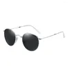 Sonnenbrillen Frames Unisex Sommer polarisierte faltende Augenbrauen -Bleistift -Mode -Brillenkreis mit Seitenbreite Männer