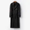 Trench-Coat pour hommes, coupe-vent Long à Double boutonnage, Style britannique, revers à deux couches décontracté, coupe-vent printemps automne S-6XL