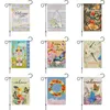 Flower Plant Butterfly Garden Flag Courtyard Flags Spring Summer Welcome Beach Yard Banner Garden Decoration Linen Material P228