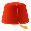 Bérets Fez chapeau classique turc et marocain, accessoire de carnaval, Halloween Cosplay Drop