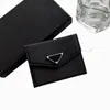 Designers avtagbara plånböcker hållare mynt purses lyxiga triangulära typskylt varumärke väskan kvinnor plånbok handväskor väskor kreditkortshållare nyckelpåse buckle mynt plånbok