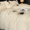 Thickened milk plush four piece bed set for winter light luxury high-end bedding suede sheets and duvet covers 240115