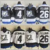 Custom Hockey Jersey Men Men Young Tampa''Bay''Lightning''retro Jerseys Vintage Classic 4 Vincent Lecavalier 26 Martin Team Black Color White For Sport Fan P.