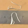 100x DIYメイキング925 Sterling Silver Jewelry Insurels Hook Earing Pinch Bail Earwires for Crystal Stones Beads2732